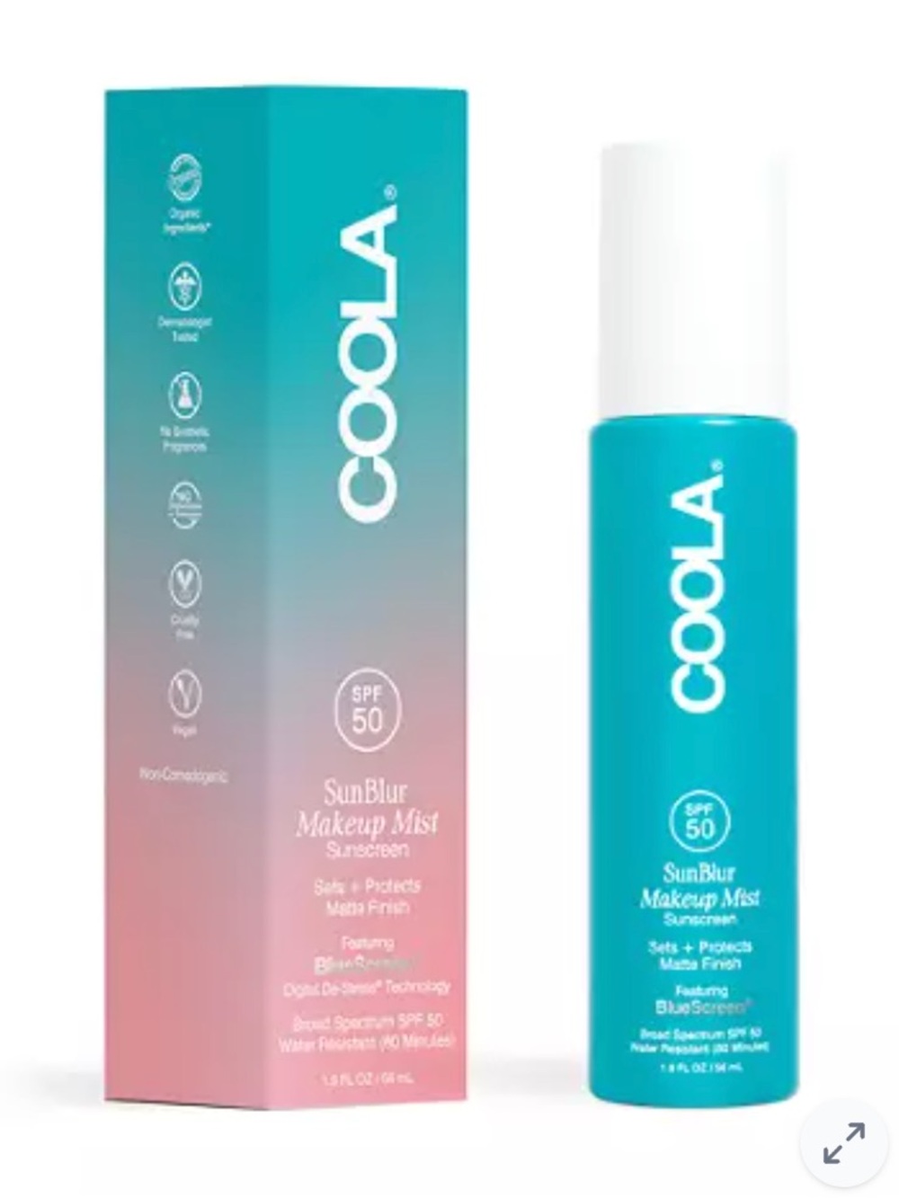 COOLA SunBlur Makeup Mist SPF 50 — NEW